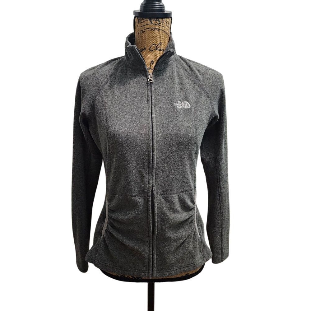 North Face Men's Fleece‎ Jacket Medium Black Zipper Pockets